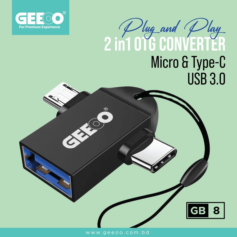 GB8 (Micro & Type-C) 3.0 USB OTG Converter