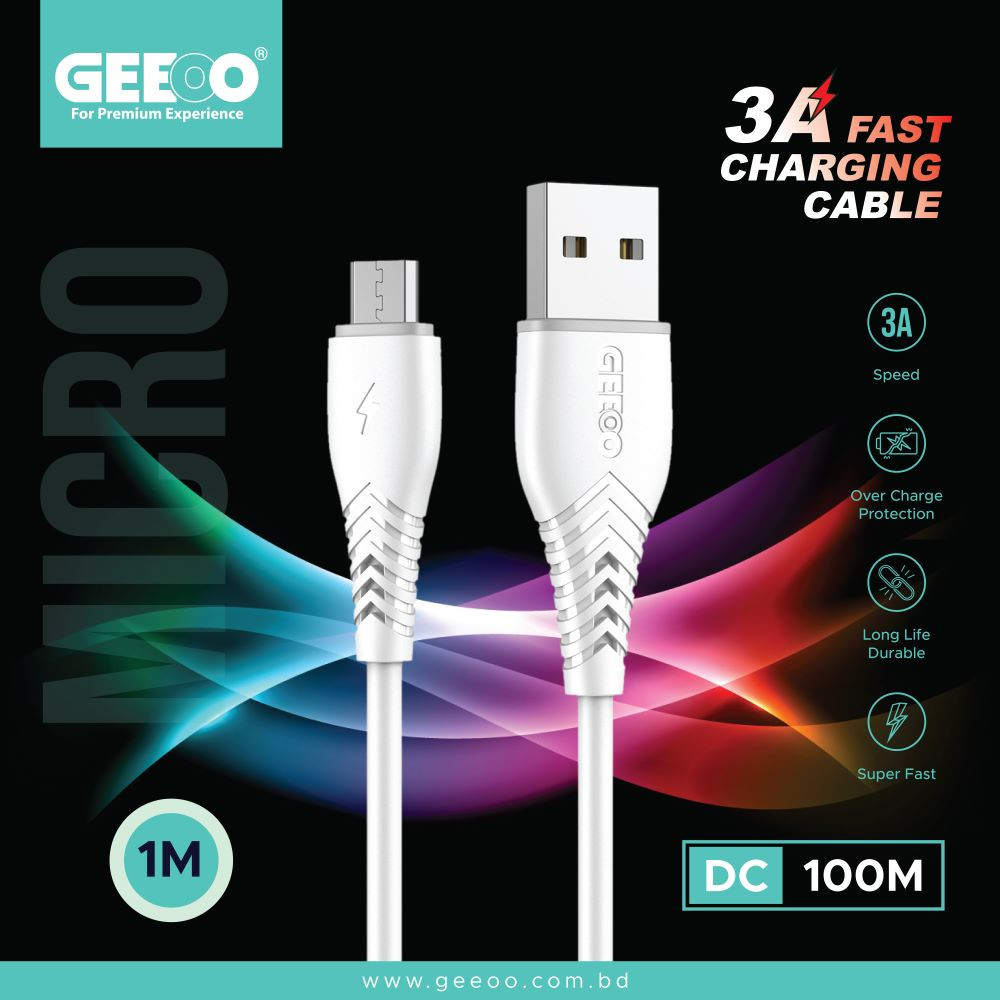3A Fast Charging 1M Long  (Micro) Data Cable