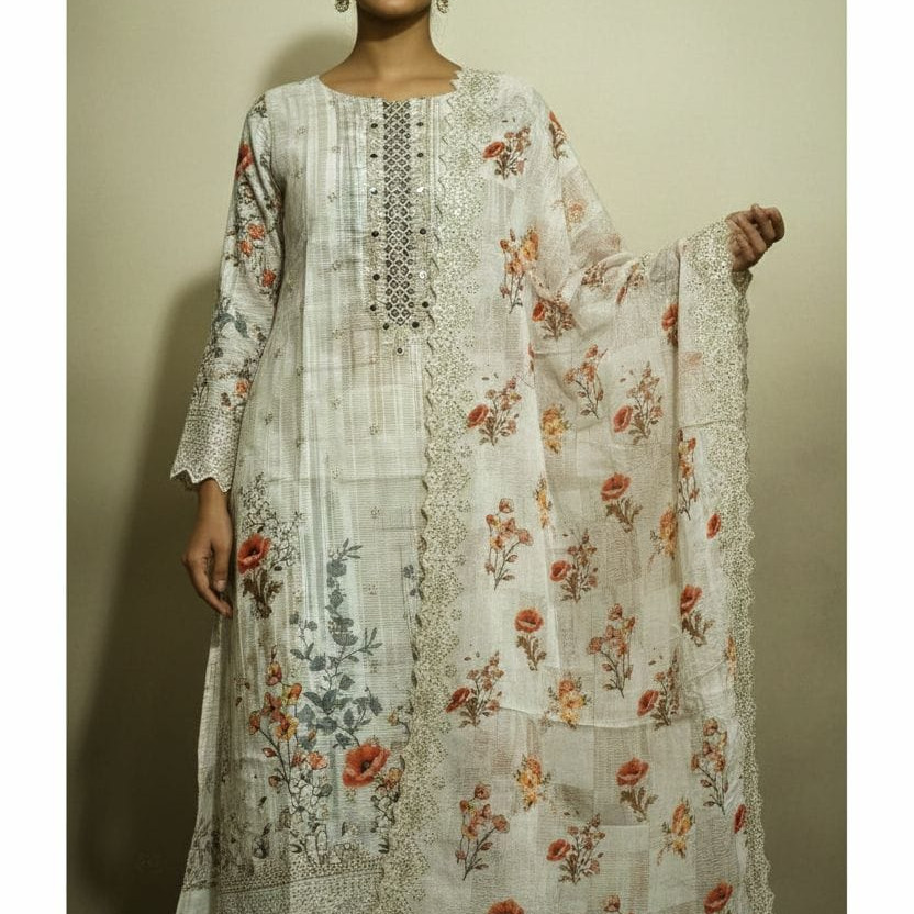 Pakistani Bin Hameed inspired Party Three pieces