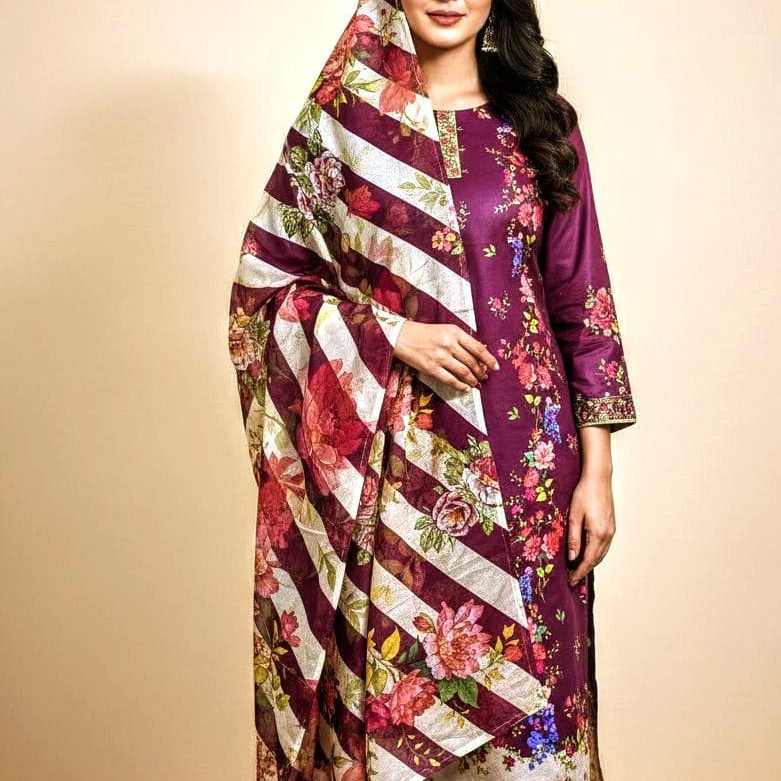 Pakistani Zam Zam Switch Lawn Three piece