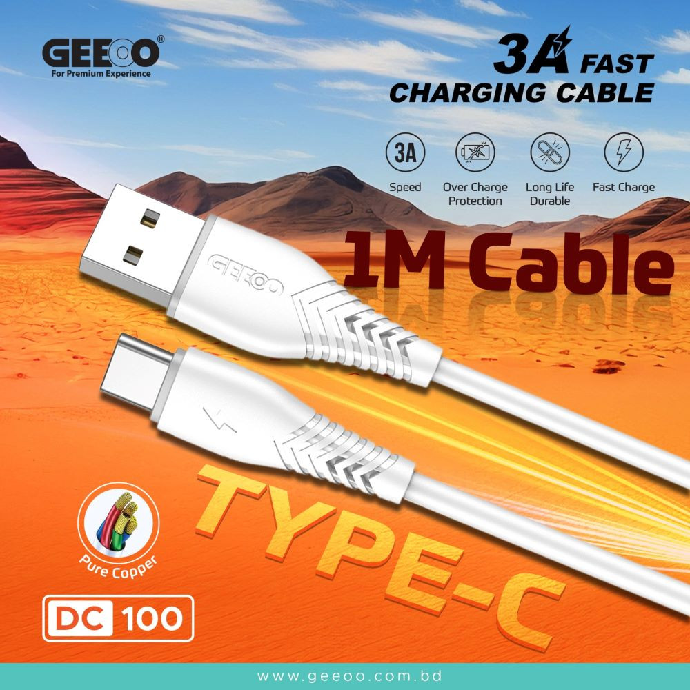 DC100 Fast Charging Data Cable (Type-C)