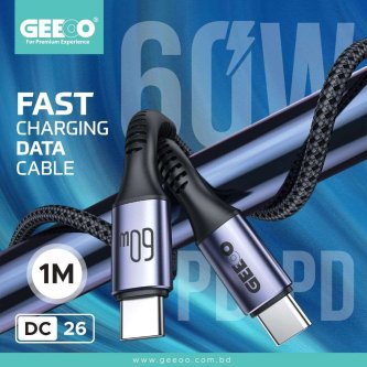 Image of DC26 Fast Charging 1M Long 60W (PD-PD) Data Cable