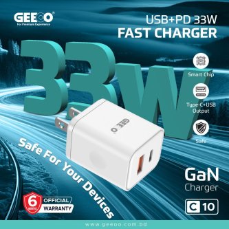 Image of C10 USB + PD 33W Fast Charger