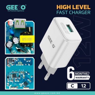 Image of GEEOO C12M HIGH LEVEL Fast Charger(Micro) 15W Max Support