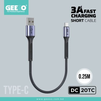 Image of DC20TC 3A Fast Charging Short Cable