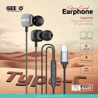 Image of TC600 Earphone Supported iPhone 16 and all Type-C devices