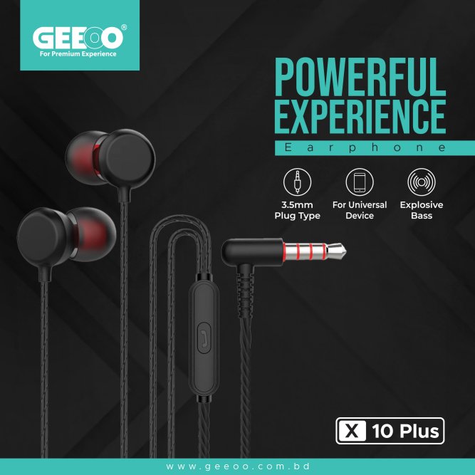 Image of GEEOO X10 Plus Earphone