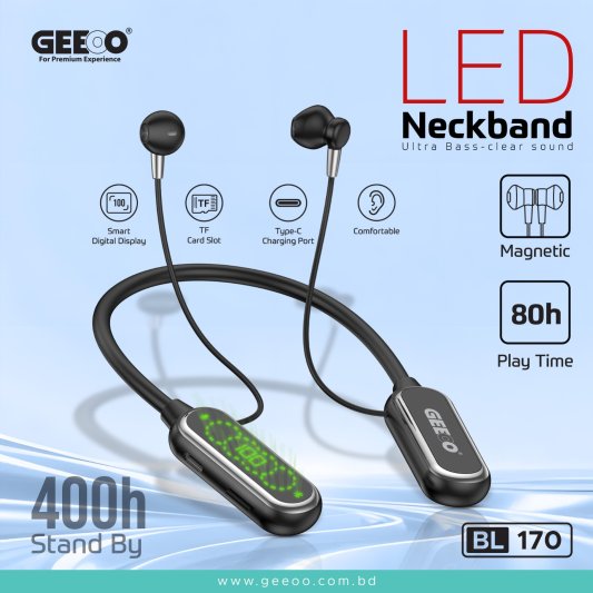 Image of GEEOO BL170 LED Display Neckband